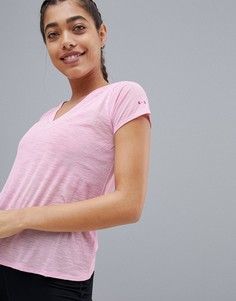 Футболка из полупрозрачной дышащей ткани ASOS 4505 - Розовый