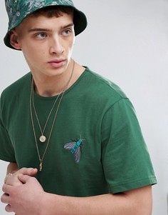 Темно-зеленая футболка с логотипом Pretty Green X Katie Eary - Зеленый