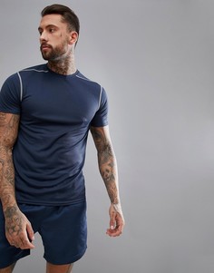 Темно-синяя футболка New Look SPORT - Темно-синий