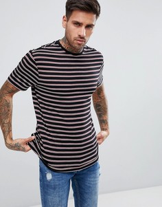 Красная футболка в полоску New Look - Красный