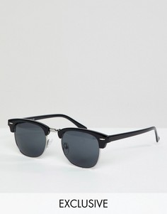 Черные солнцезащитные очки кошачий глаз Reclaimed Vintage Inspired эксклюзивно для ASOS - Черный
