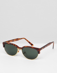Черепаховые солнцезащитные очки в стиле ретро Reclaimed Vintage Inspired эксклюзивно для ASOS - Коричневый