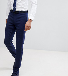 Темно-синие фактурные брюки зауженного кроя ASOS TALL Wedding - Темно-синий