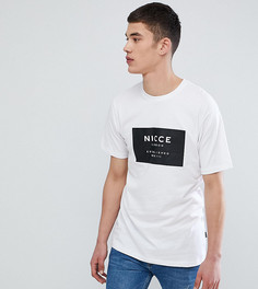 Футболка с логотипом Nicce London TALL эксклюзивно для ASOS - Белый