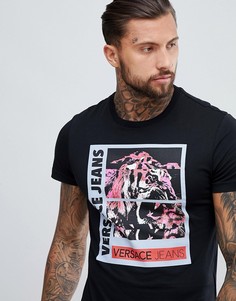 Черная футболка Versace Jeans - Черный