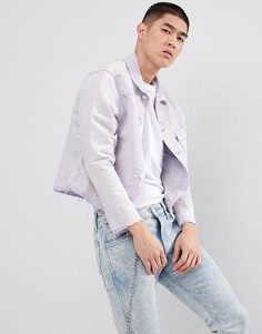 Свободная джинсовая куртка в стиле унисекс LeviS Line 8 - Синий