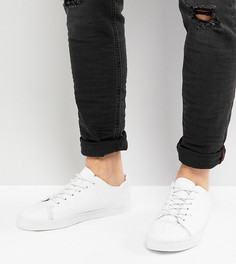 Белые кроссовки на шнуровке для широкой стопы ASOS - Белый