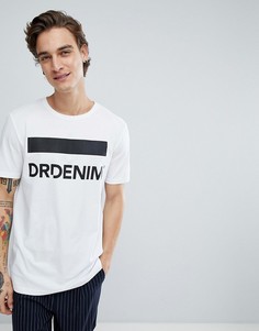 Белая футболка с логотипом Dr Denim Patrick - Белый