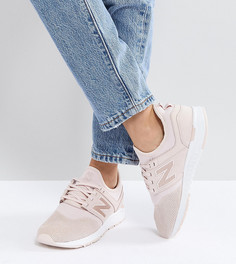 Розовые кроссовки из нубука New Balance 247 Luxe - Розовый