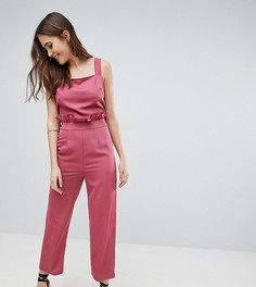 Комбинезон с завязкой на спине Fashion Union Tall - Розовый