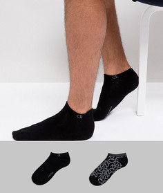 2 пары носков с логотипом Calvin Klein - Черный