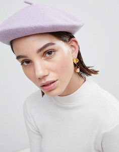 Шерстяной берет ASOS DESIGN - Фиолетовый