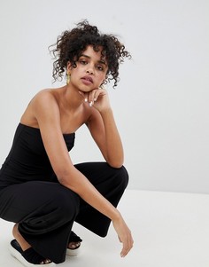 Комбинезон с широкими штанинами Monki - Черный
