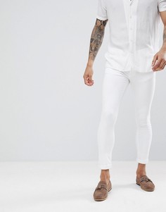 Белые супероблегающие джинсы River Island - Белый