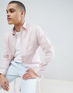Узкая строгая рубашка Selected Homme - Розовый