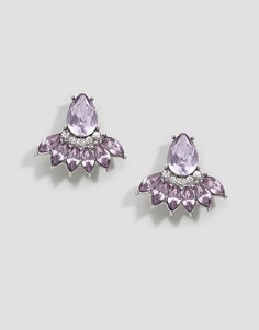 Серьги с камнями ASOS DESIGN Occasion - Фиолетовый