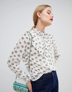 Блузка с отделкой Essentiel Antwerp - Белый