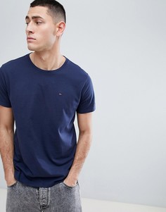 Темно-синяя футболка с круглым вырезом Tommy Jeans - Темно-синий
