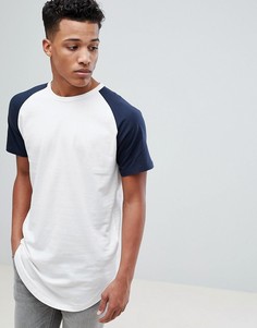 Длинная футболка с рукавами реглан Jack &amp; Jones Originals - Белый