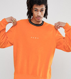Оранжевый бархатный свитшот с круглым вырезом Puma эксклюзивно для ASOS - Оранжевый