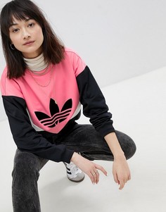 Черно-розовый свитшот со вставками adidas Originals Colorado - Черный