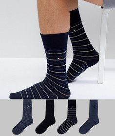 Подарочный набор с 4 парами носков Tommy Hilfiger - Синий