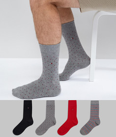 Подарочный набор с 4 парами носков Tommy Hilfiger - Мульти