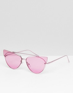 Солнцезащитные очки кошачий глаз ASOS DESIGN - Фиолетовый