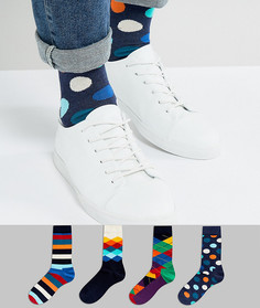 Подарочный набор из 4 пар носков Happy Socks - Мульти