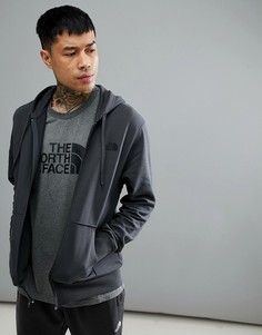 Худи темно-серого цвета на молнии The North Face Open Gate - Серый