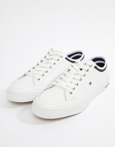 Белые кожаные кроссовки Tommy Hilfiger Core Corporate - Белый