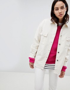 Джинсовая oversize-куртка Mads Norgaard - Кремовый