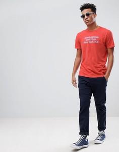 Красная футболка с логотипом Abercrombie &amp; Fitch - Красный