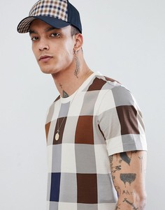 Бежевая футболка в клетку Aquascutum Kenneth Club - Бежевый