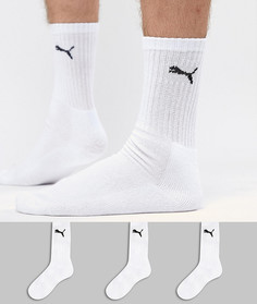3 пары белых носков Puma 7312300 - Белый