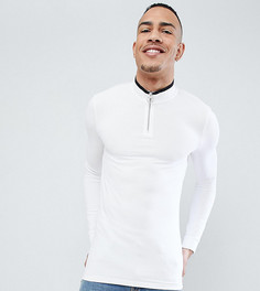 Обтягивающий лонгслив с воротом на молнии ASOS TALL - Мульти