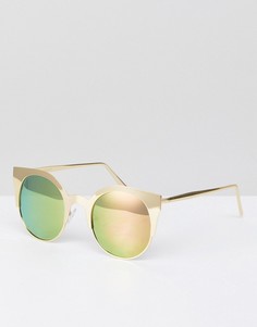 Солнцезащитные очки кошачий глаз с поляризованными стеклами ASOS DESIGN - Золотой