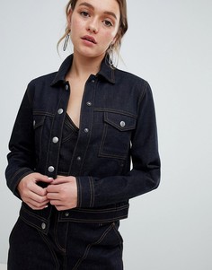Джинсовая куртка цвета индиго ASOS DESIGN - Синий