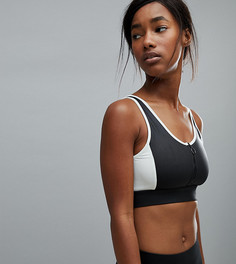 Спортивный топ на молнии Puma эксклюзивно для ASOS - Черный