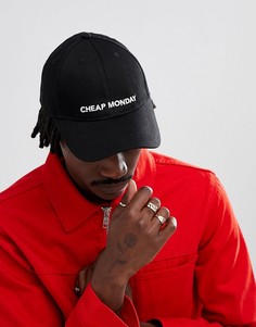 Черная бейсболка с логотипом Cheap Monday - Черный