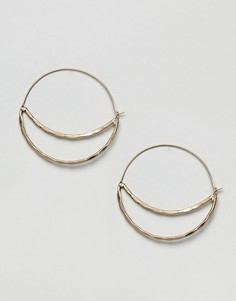 Серьги-кольца ASOS DESIGN - Золотой