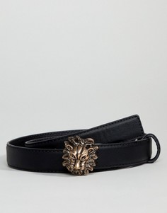 Ремень с пряжкой Pieces - Черный