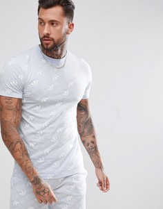 Синяя футболка с принтом adidas Originals CE1558 - Синий