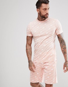 Розовая футболка с принтом adidas Originals CE1560 - Розовый