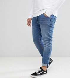 Темные джинсы скинни ASOS DESIGN Plus - Синий