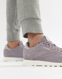 Фиолетовые кожаные кроссовки Reebok CM9606 - Фиолетовый
