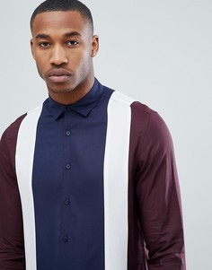 Рубашка из вискозы стандартного кроя ASOS DESIGN - Темно-синий