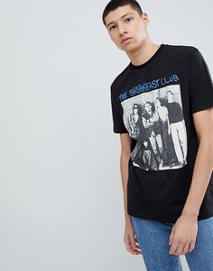 Свободная футболка с принтом The Breakfast Club ASOS DESIGN - Черный