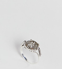 Серебряное кольцо в винтажном стиле ASOS DESIGN St. Christopher - Серебряный