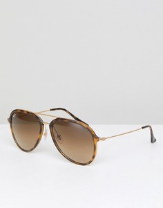 Солнцезащитные очки-авиаторы Ray-Ban 0RB4298 - Коричневый